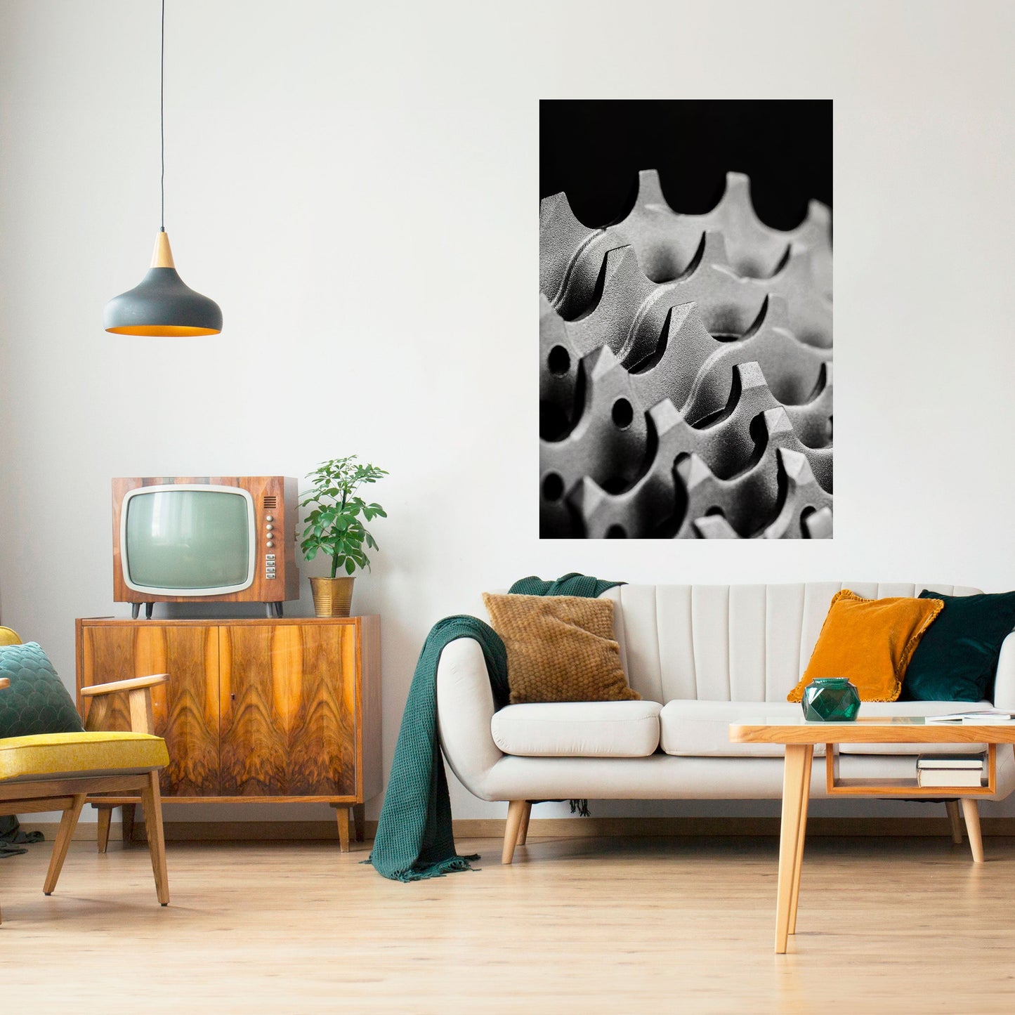 Poster verticale staccabile e attaccabile GEARSCAPE SYMPHONY