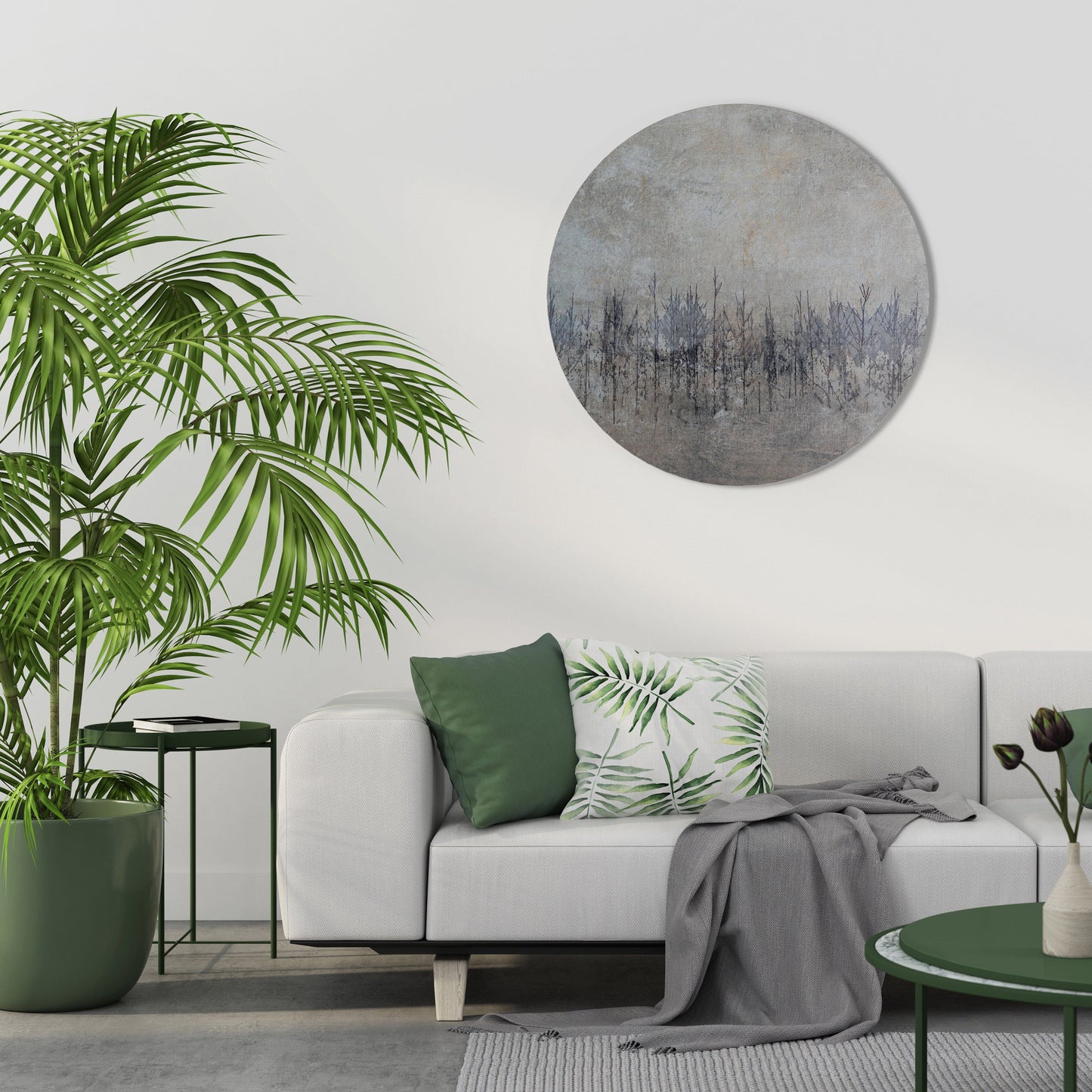 FANTASMI DELLA NATURA Arte murale rotonda