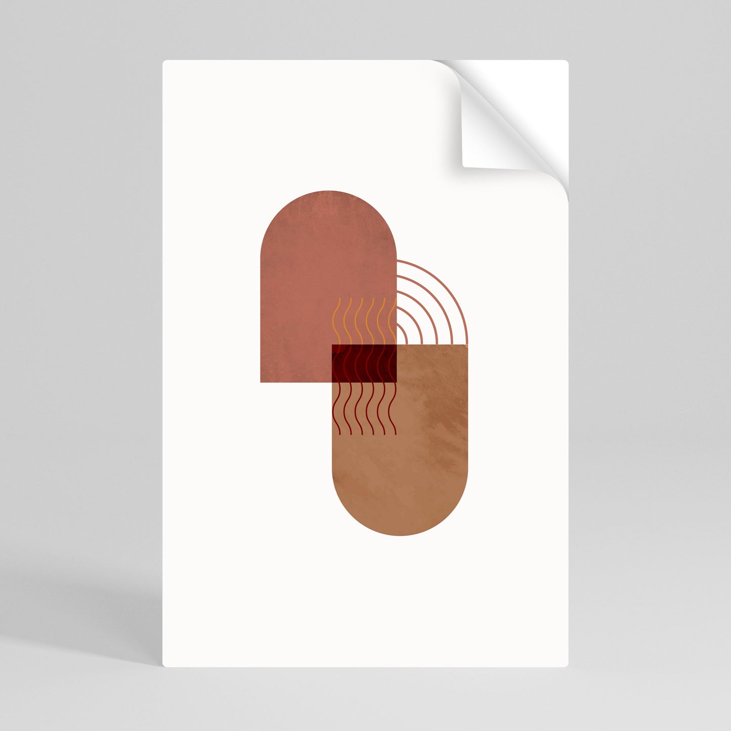 ECHOING DUET Poster verticale staccabile e attaccabile