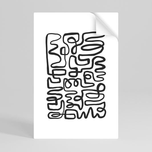 Poster verticale staccabile e attaccabile LOST IN THE ECHO