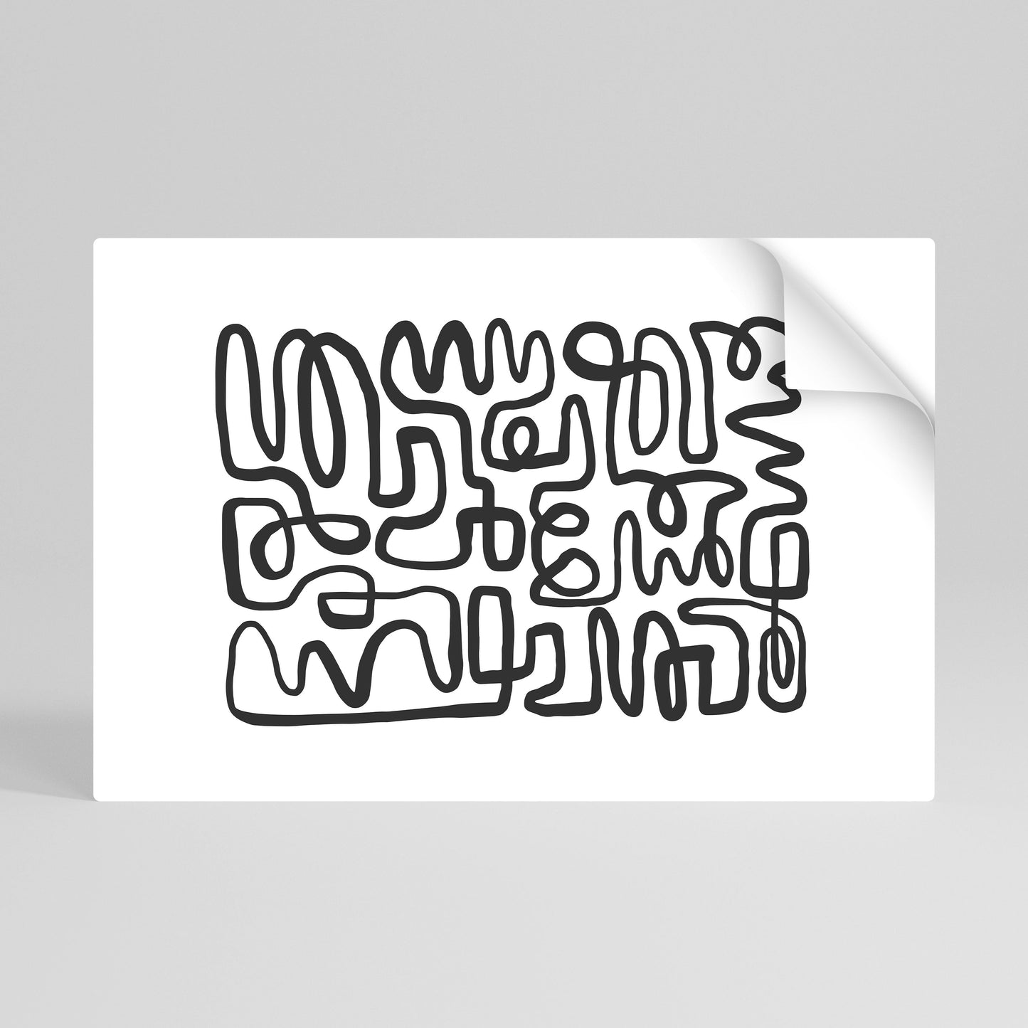Poster orizzontale staccabile e attaccabile LOST IN THE ECHO