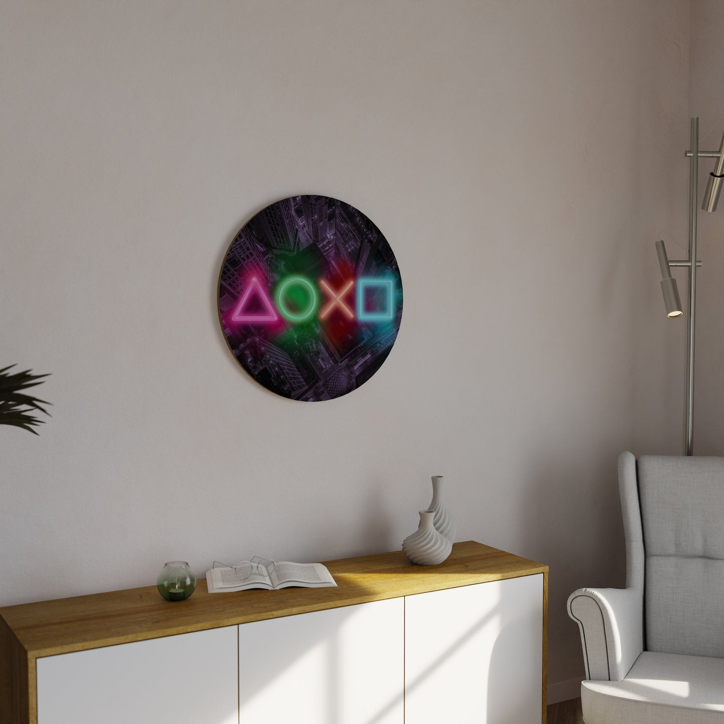 CYBERPUNK CHRONICLE Round Wall Art