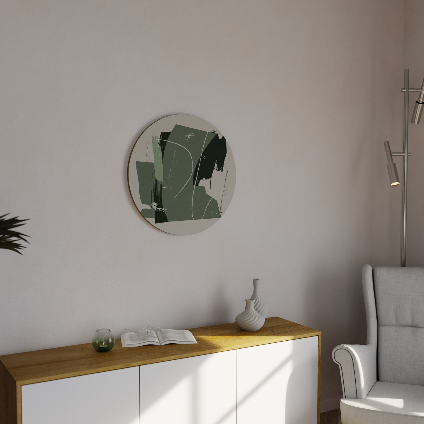 EVERGREEN ESCAPE Round Wall Art