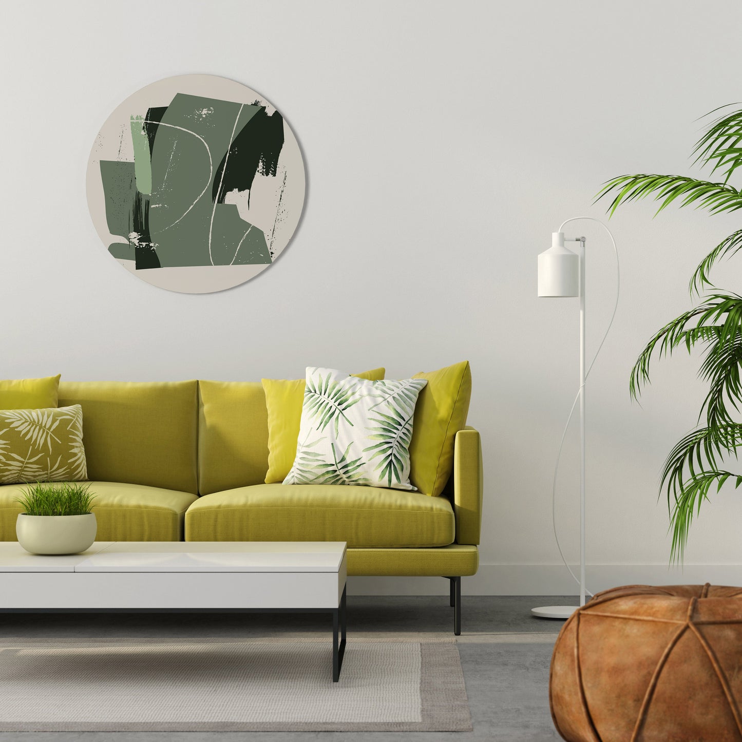 EVERGREEN ESCAPE Round Wall Art