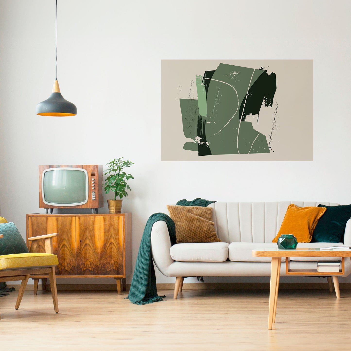 Poster orizzontale staccabile e attaccabile EVERGREEN ESCAPE
