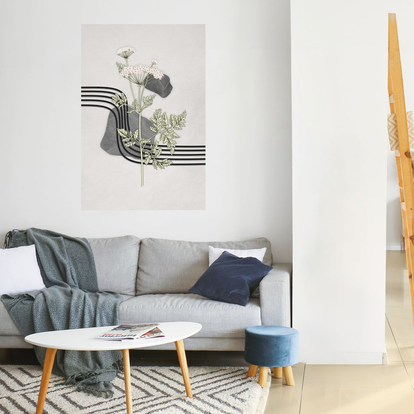 Poster verticale staccabile e attaccabile HERACLEUM ARRAY