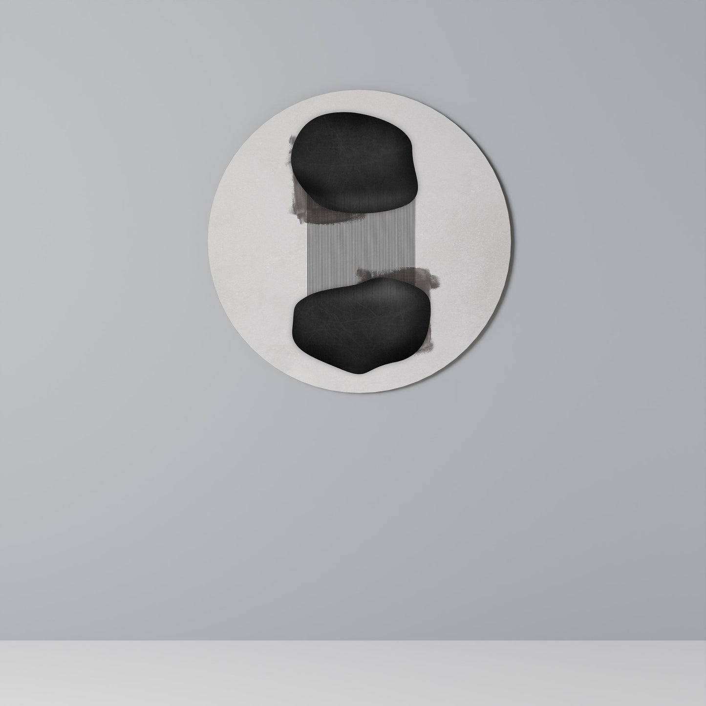 BLACK OVERTURE Round Wall Art