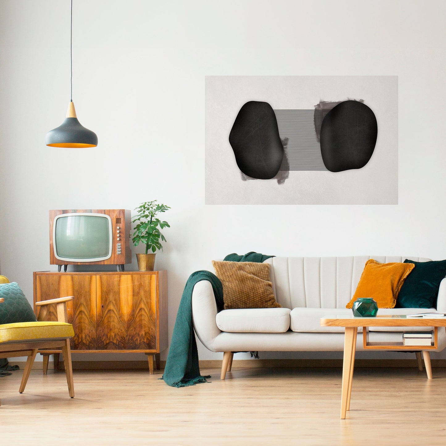 Poster orizzontale staccabile e attaccabile BLACK OUVERTURE