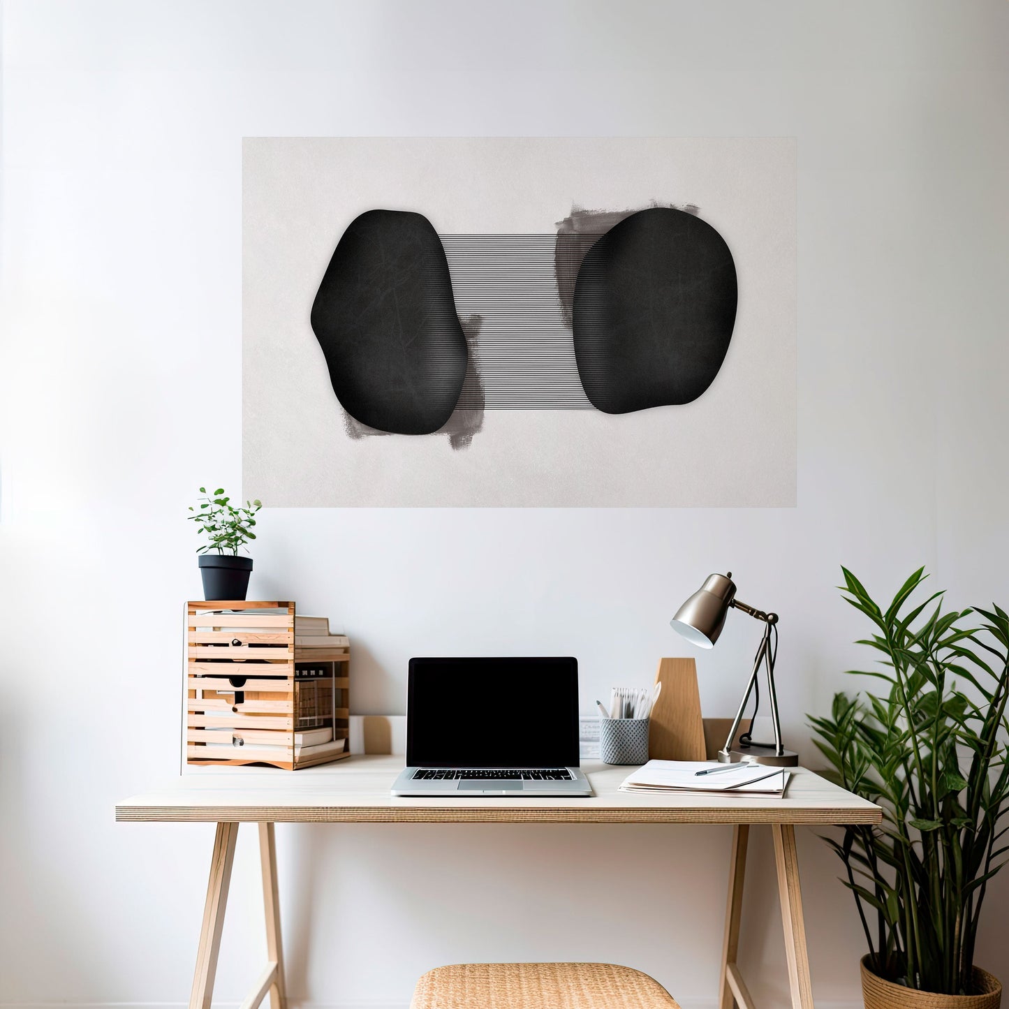 Poster orizzontale staccabile e attaccabile BLACK OUVERTURE