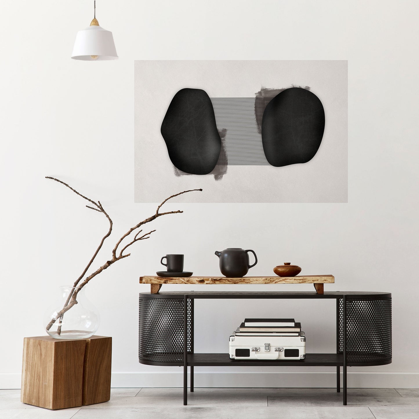 Poster orizzontale staccabile e attaccabile BLACK OUVERTURE