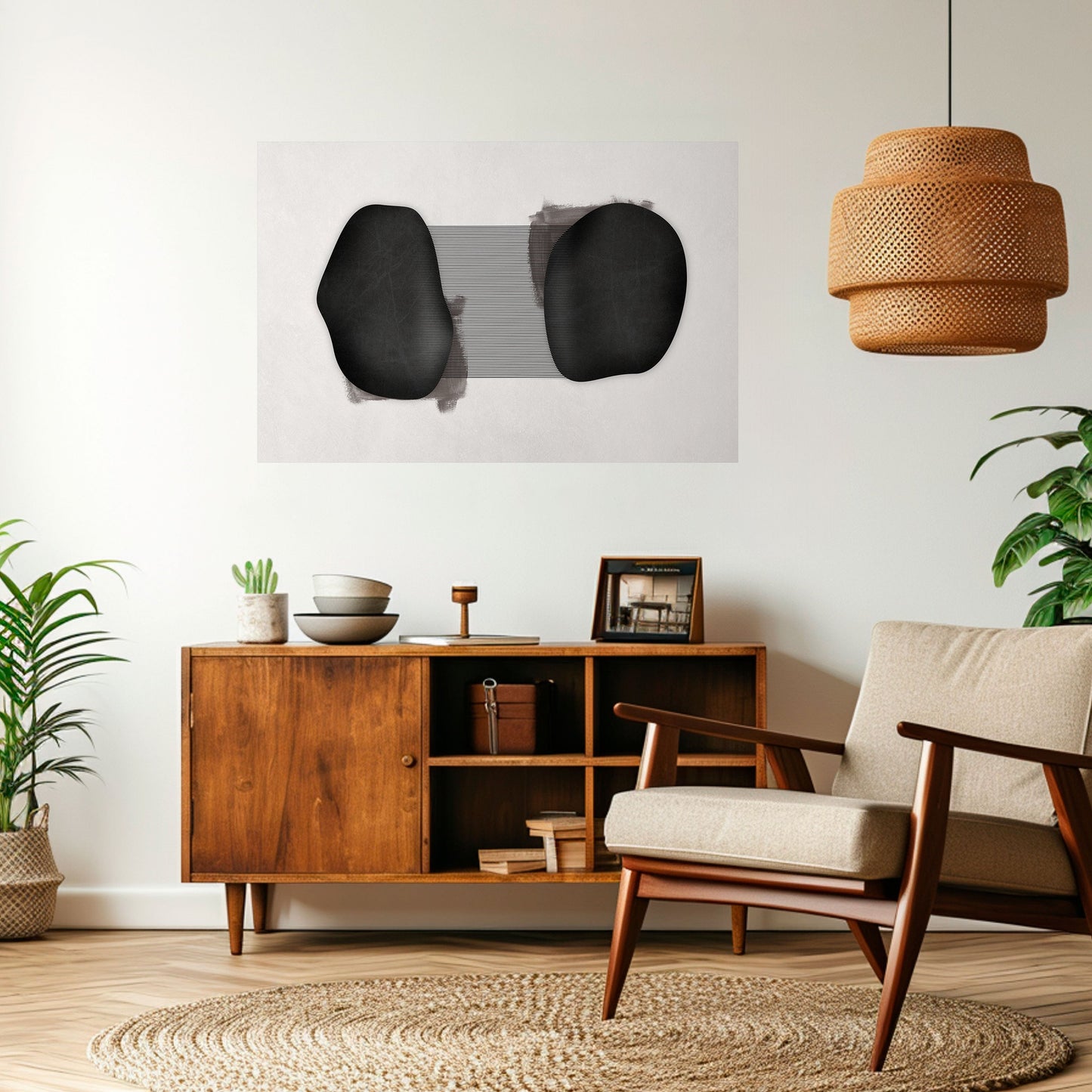 Poster orizzontale staccabile e attaccabile BLACK OUVERTURE