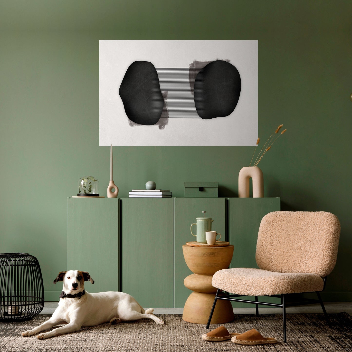 Poster orizzontale staccabile e attaccabile BLACK OUVERTURE