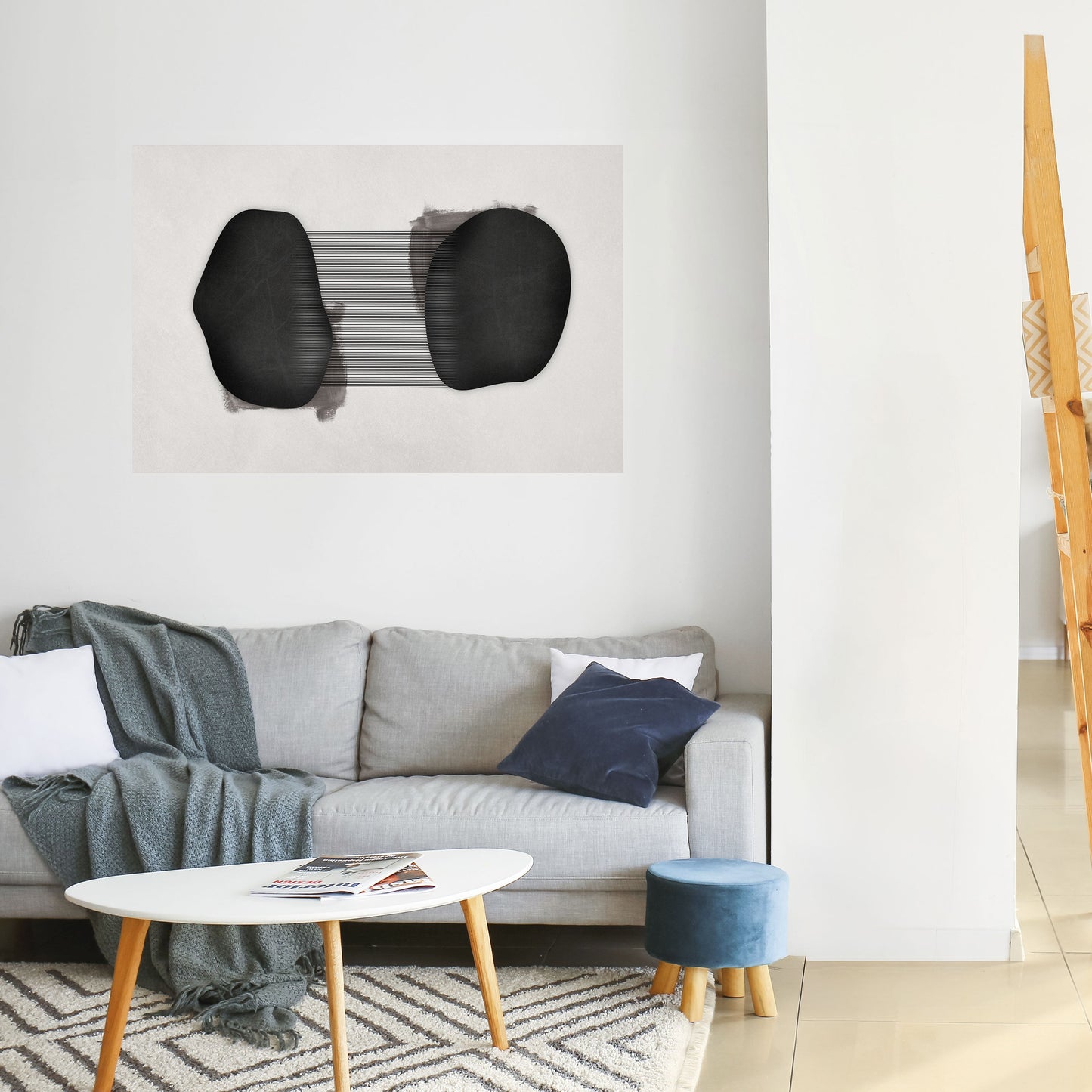 Poster orizzontale staccabile e attaccabile BLACK OUVERTURE