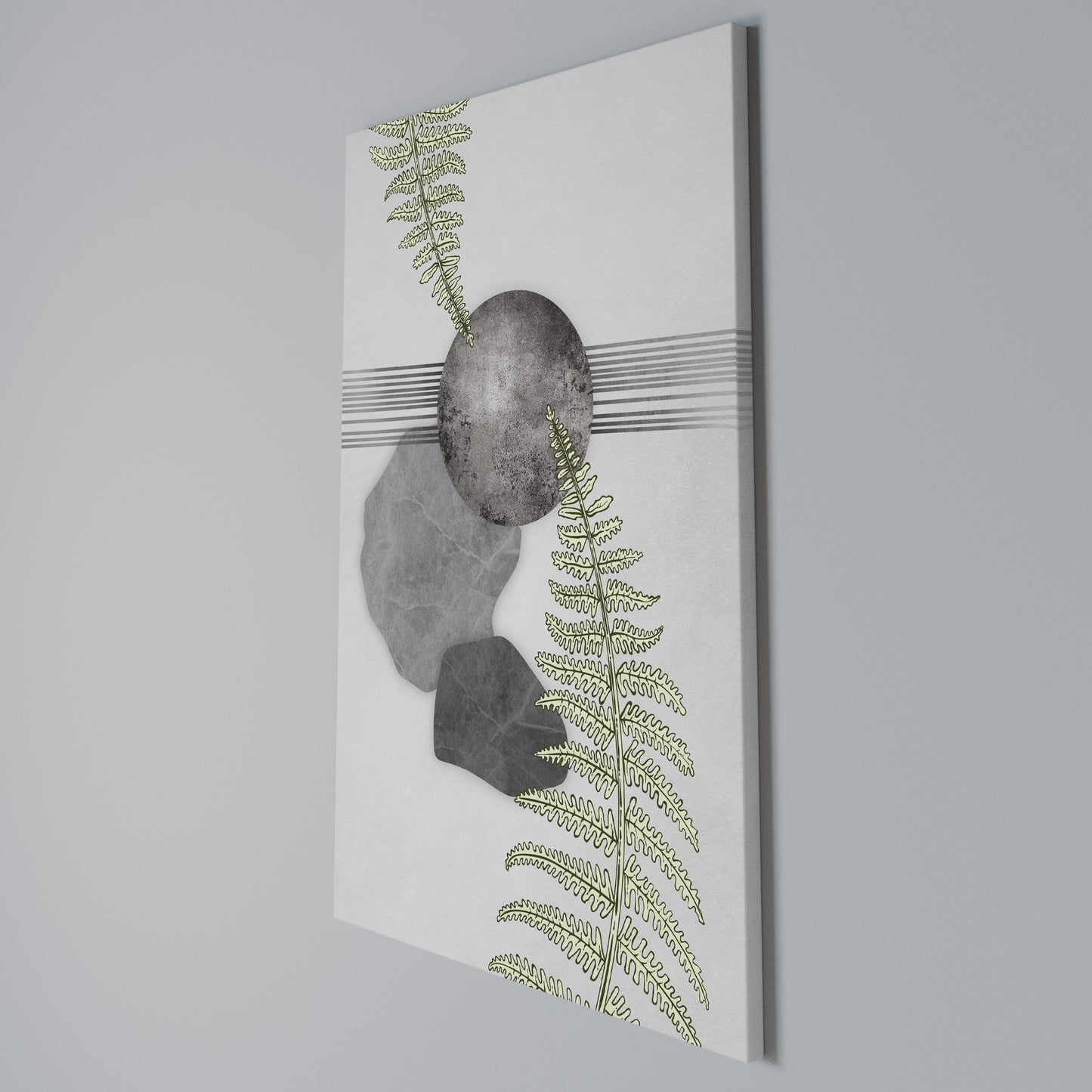 FERN MELANCHOLY Stampa su Tela Verticale