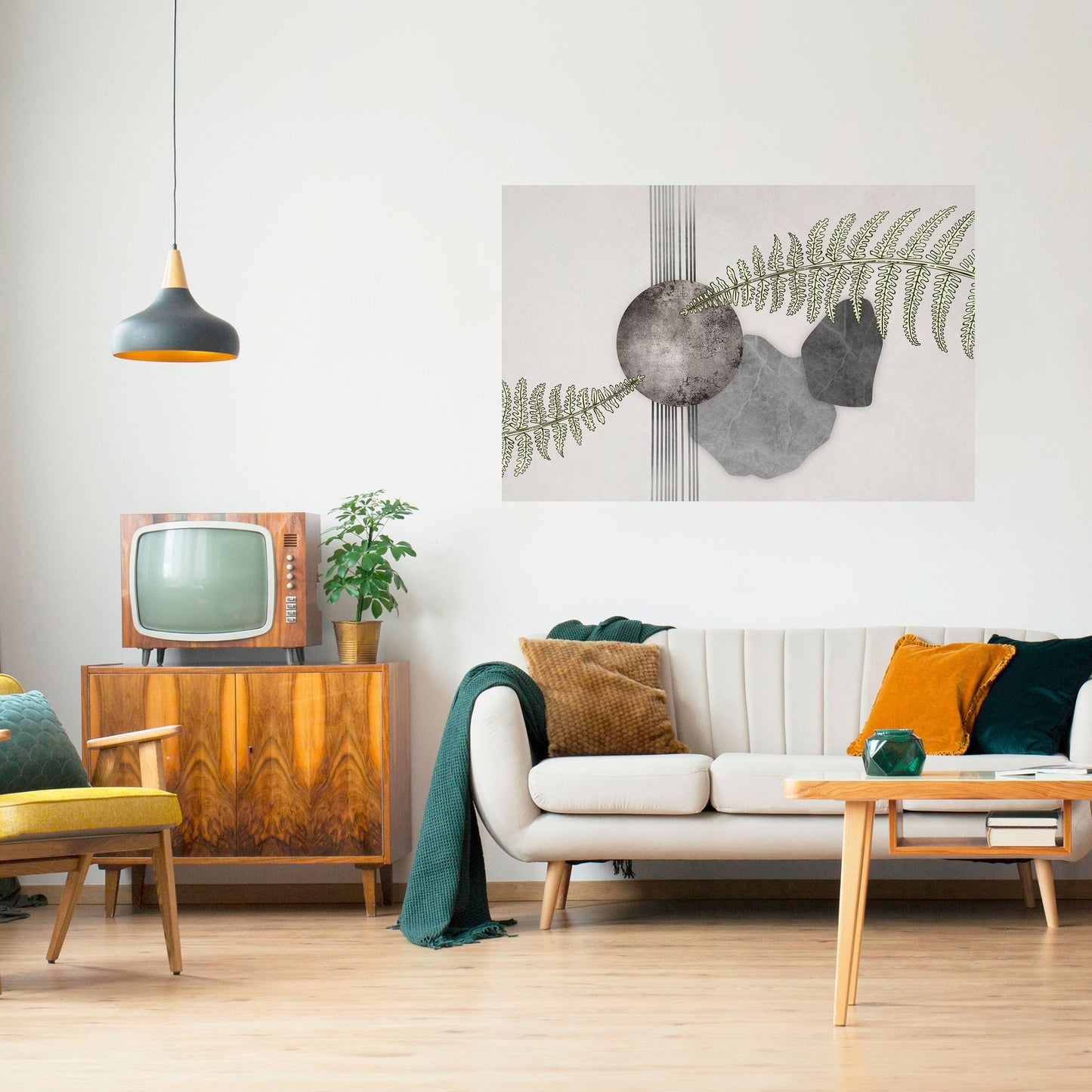 FERN MELANCHOLY Poster orizzontale staccabile e attaccabile