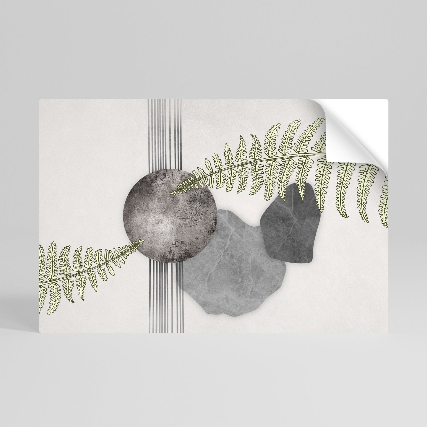 FERN MELANCHOLY Poster orizzontale staccabile e attaccabile