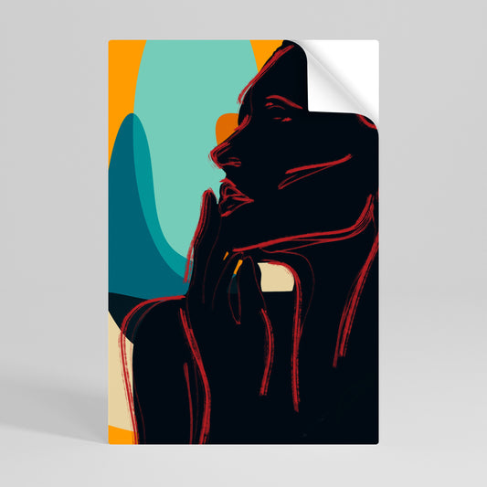 SILHOUETTE SONATA Poster verticale staccabile e attaccabile