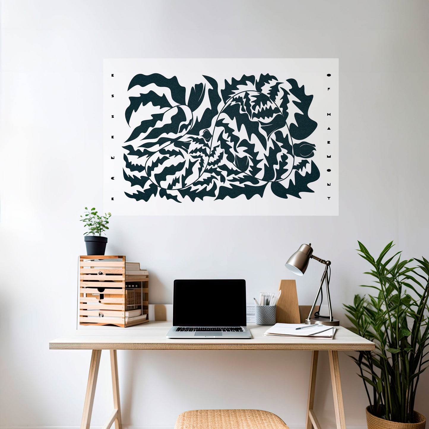 Poster orizzontale staccabile e attaccabile ORNAMENTO ETEREALE
