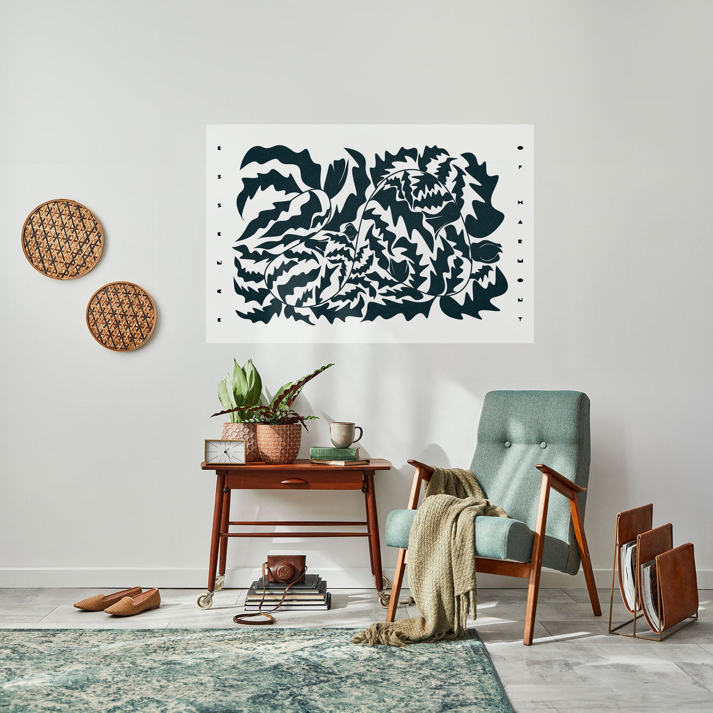 Poster orizzontale staccabile e attaccabile ORNAMENTO ETEREALE