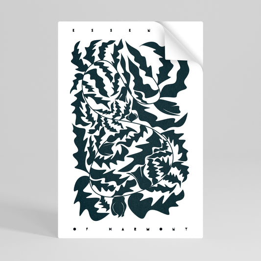 Poster verticale staccabile e attaccabile ORNAMENTO ETEREALE