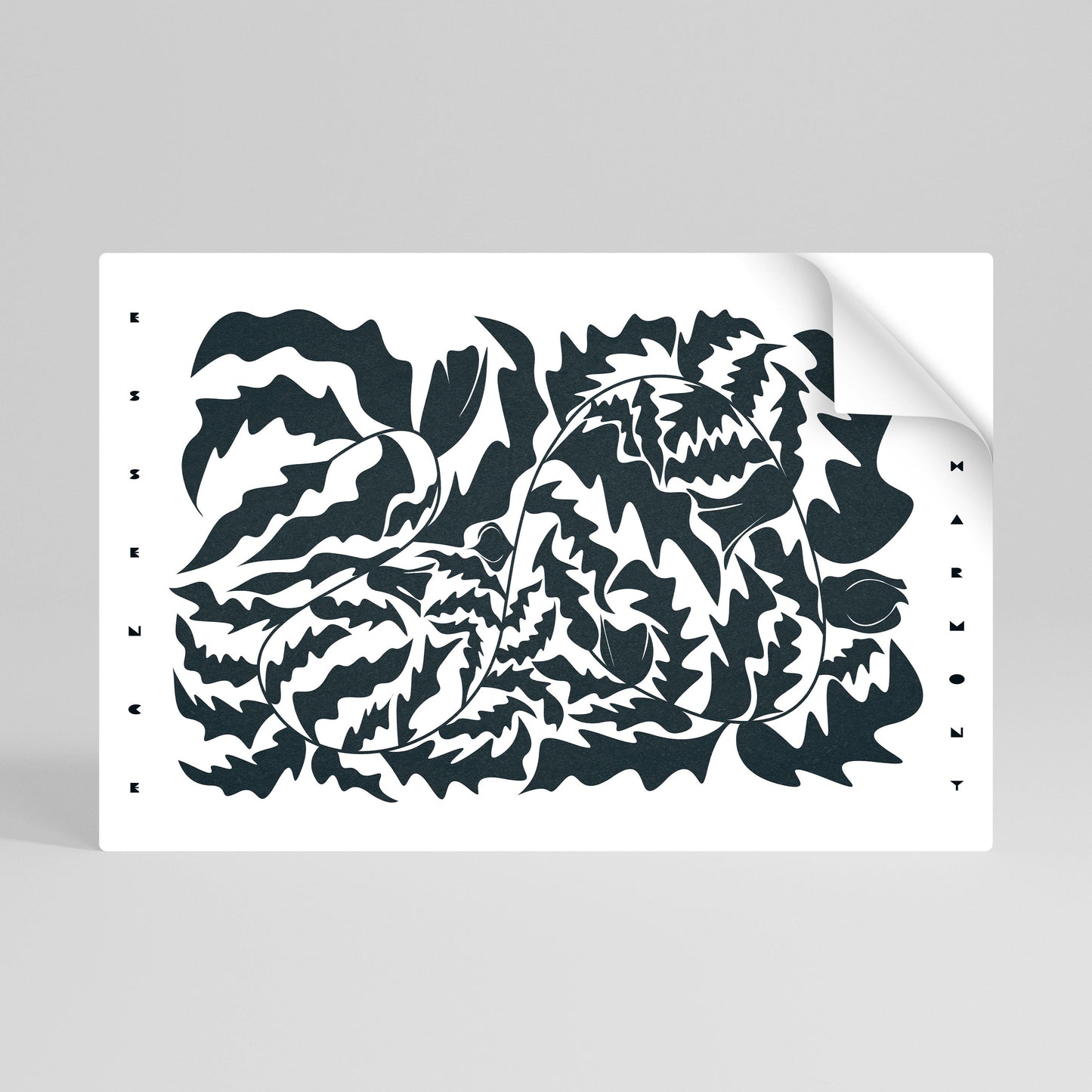 Poster orizzontale staccabile e attaccabile ORNAMENTO ETEREALE