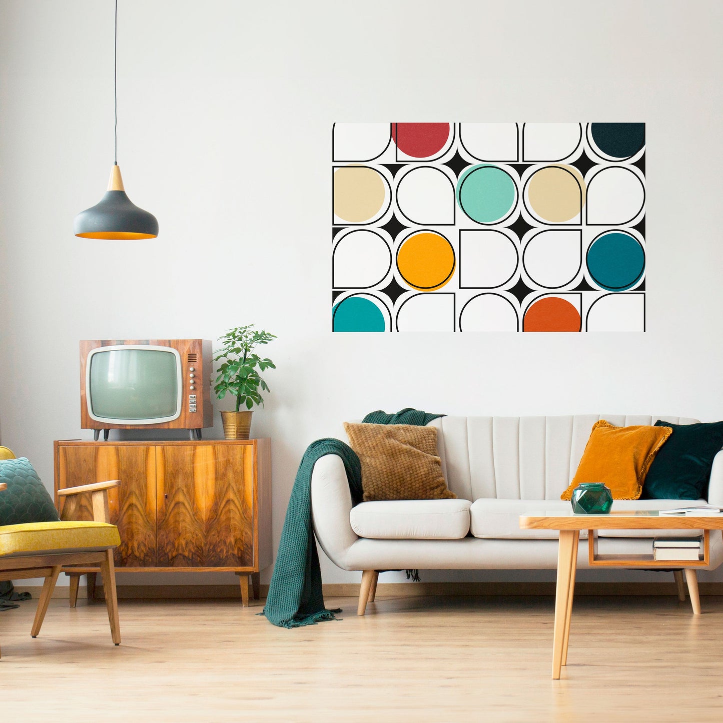 Poster orizzontale staccabile e attaccabile HUE HARMONY