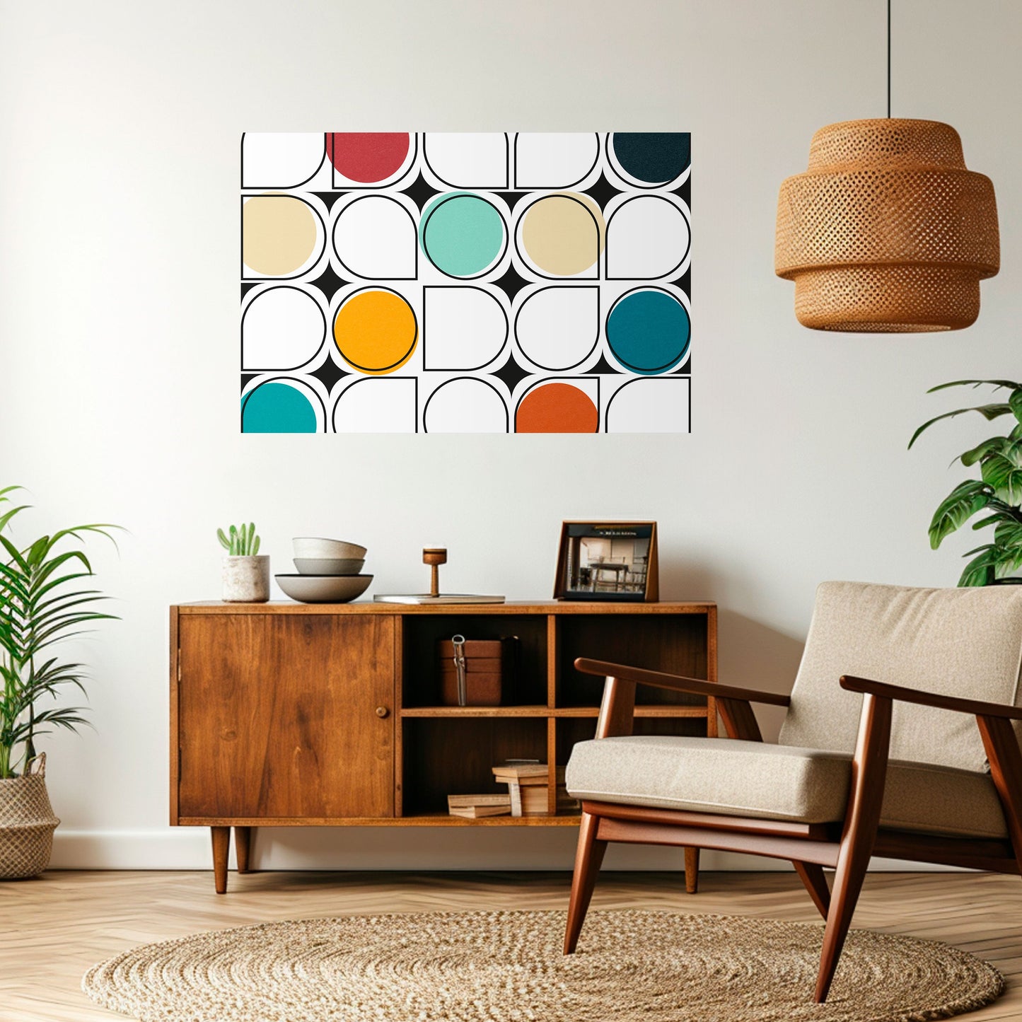 Poster orizzontale staccabile e attaccabile HUE HARMONY