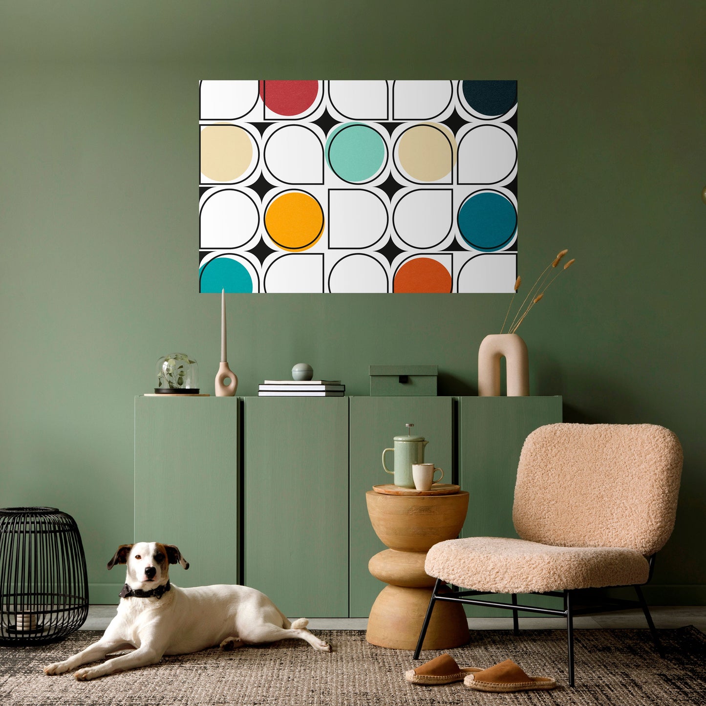 Poster orizzontale staccabile e attaccabile HUE HARMONY