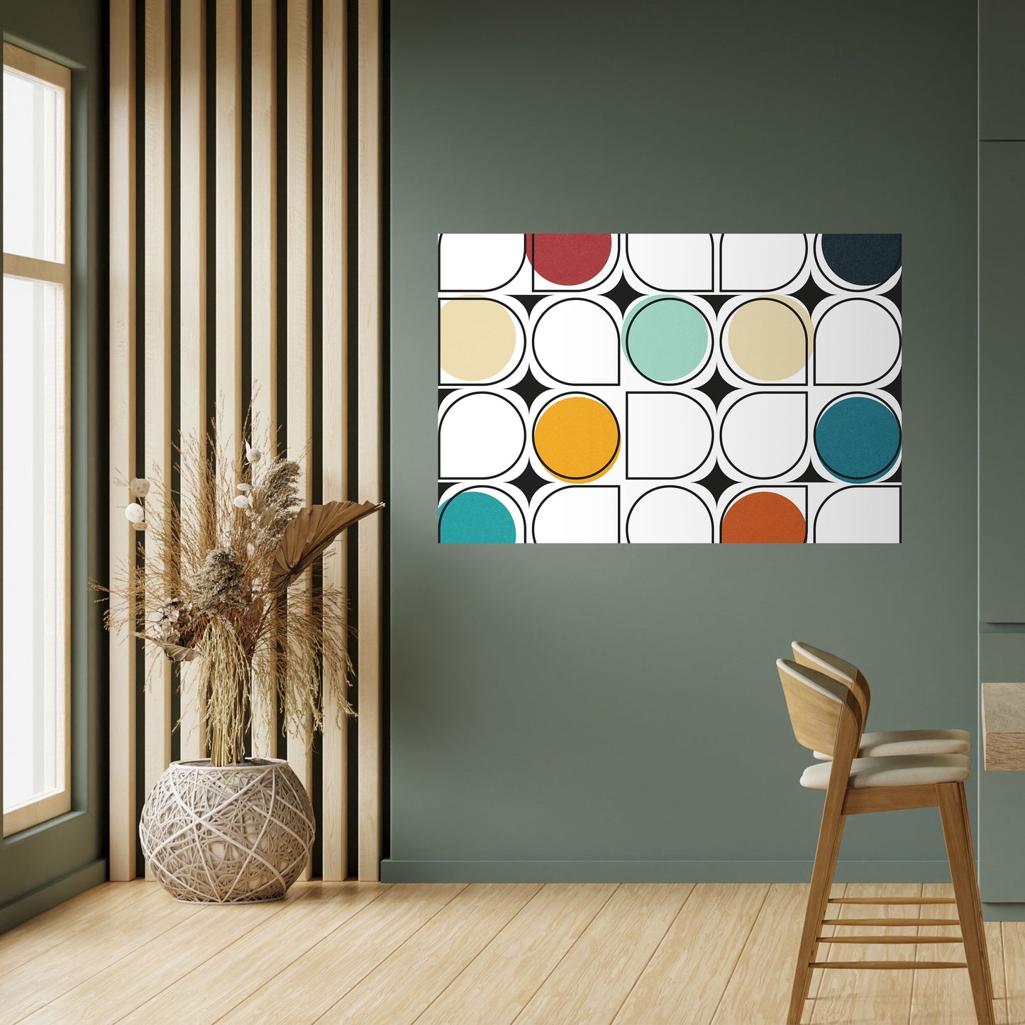 Poster orizzontale staccabile e attaccabile HUE HARMONY
