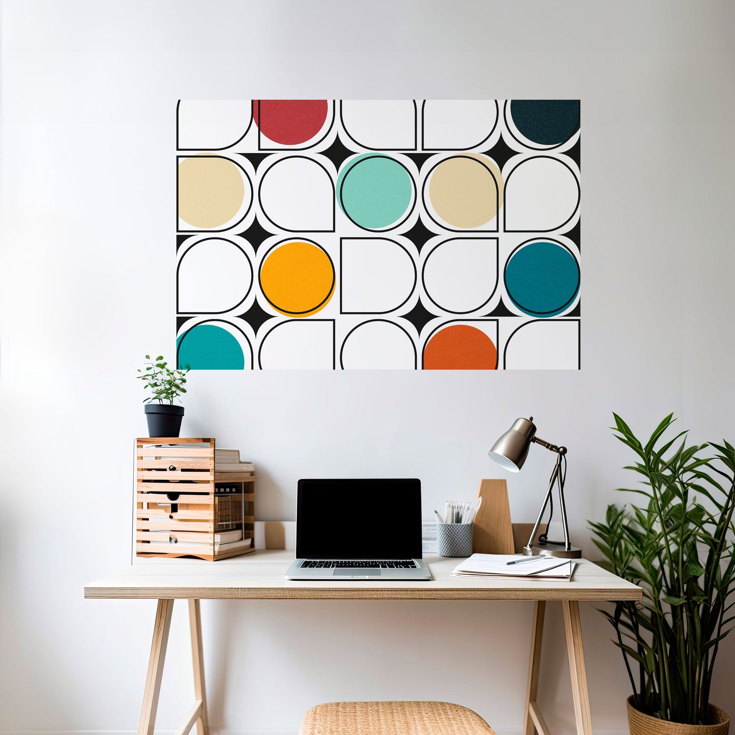Poster orizzontale staccabile e attaccabile HUE HARMONY