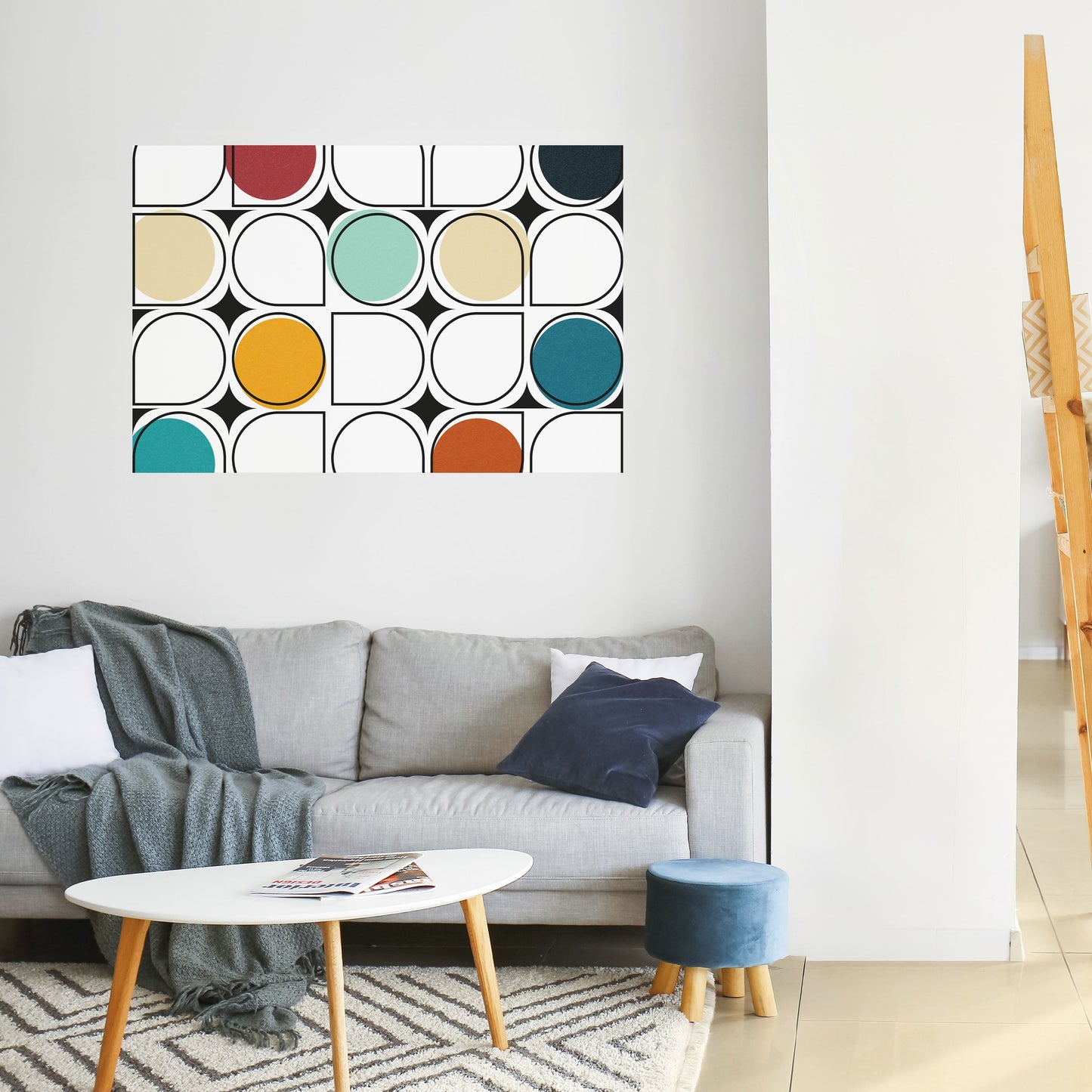 Poster orizzontale staccabile e attaccabile HUE HARMONY