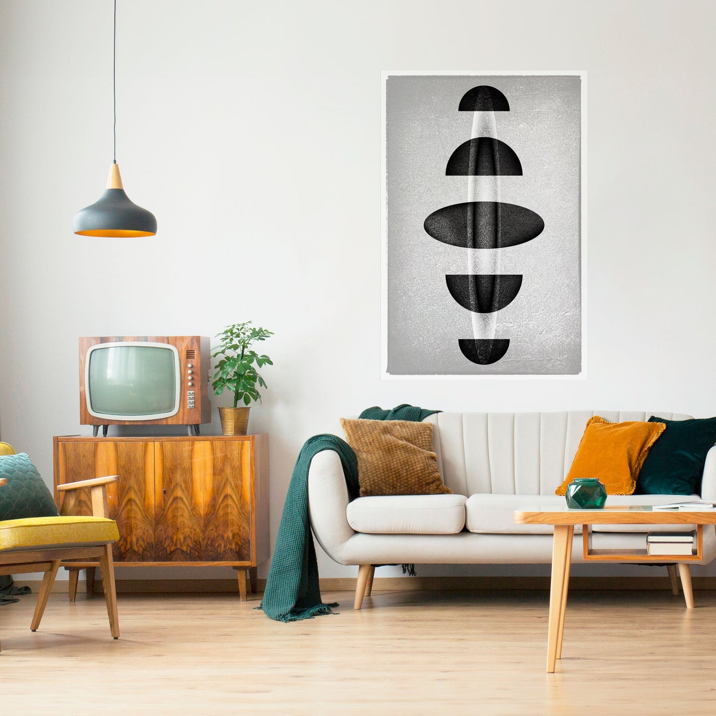 Poster verticale OBSIDIAN ODYSSEY stacca e attacca