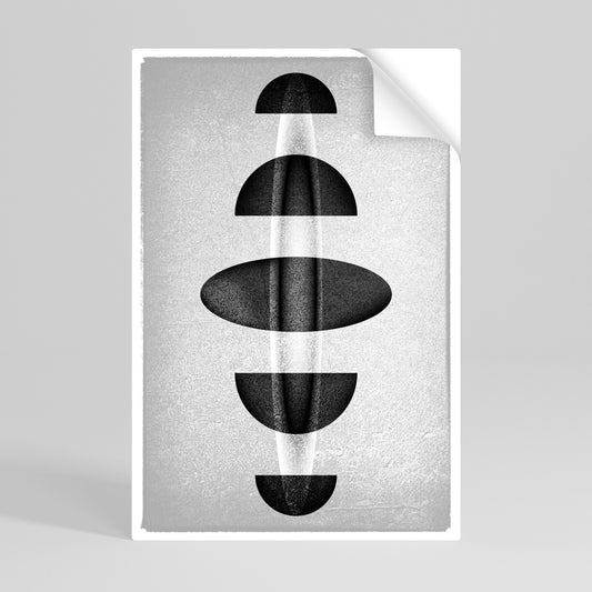 Poster verticale OBSIDIAN ODYSSEY stacca e attacca