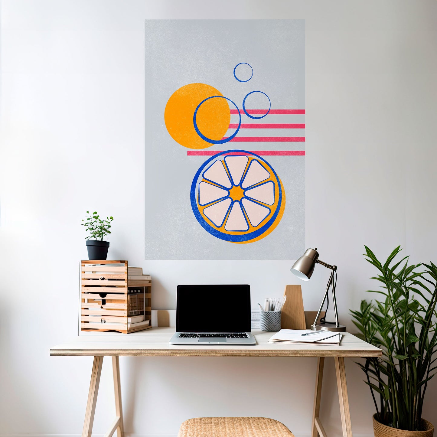 Poster verticale CITRUS SPARK stacca e attacca