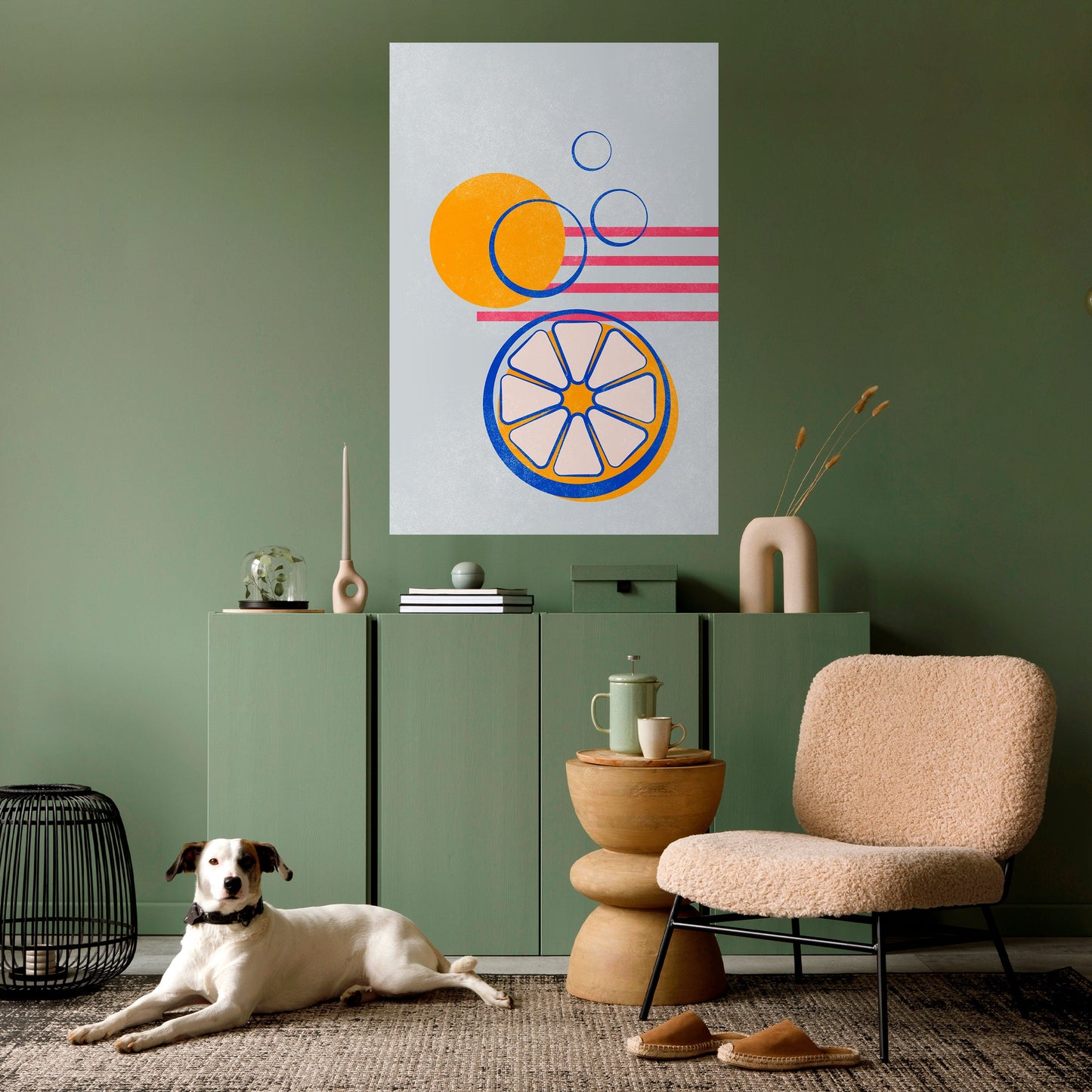Poster verticale CITRUS SPARK stacca e attacca