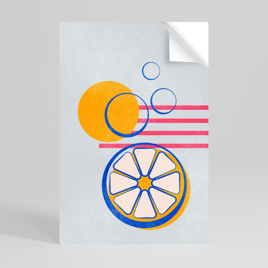 Poster verticale CITRUS SPARK stacca e attacca