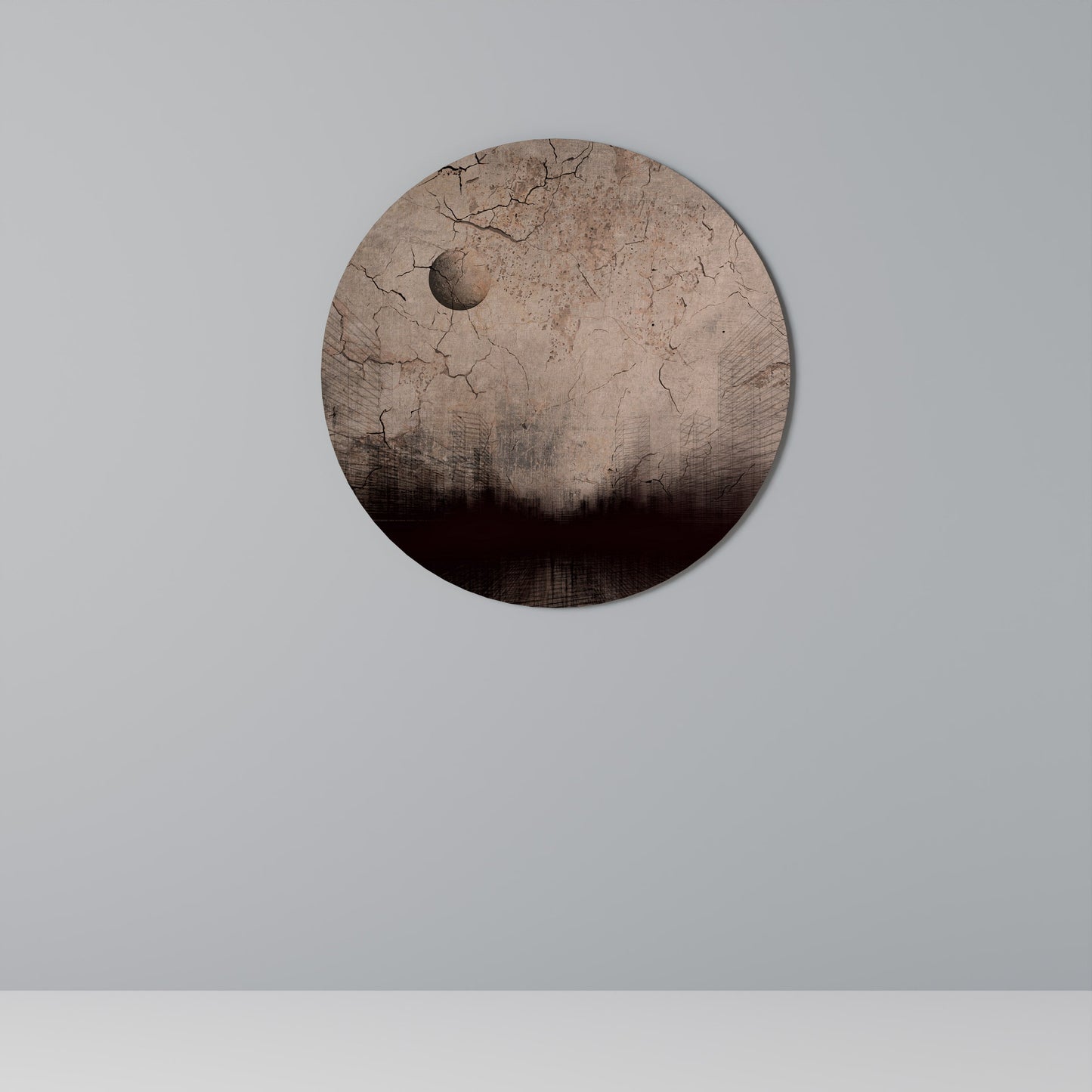 MOONBEAM THOUGHTS Round Wall Art