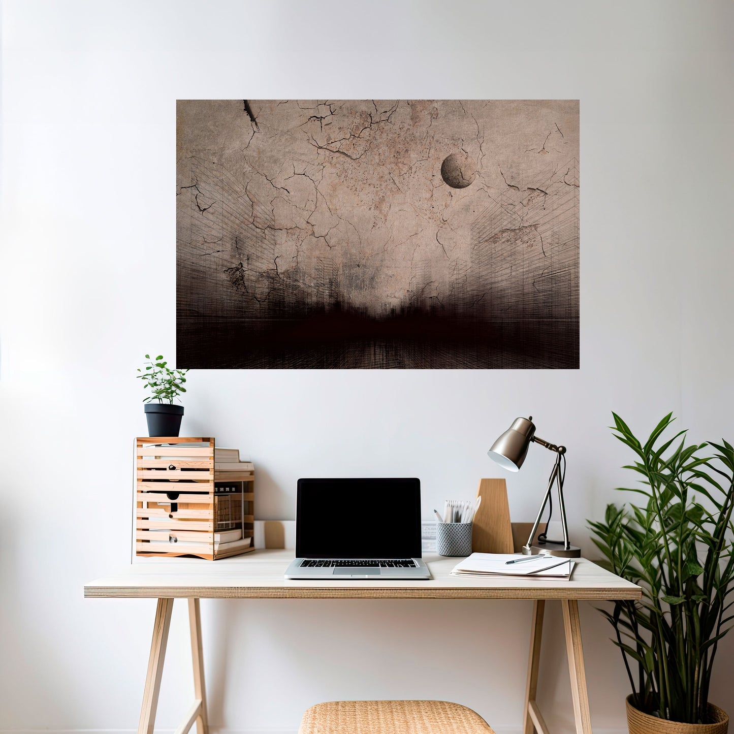 Poster orizzontale staccabile e attaccabile MOONBEAM THOUGHTS
