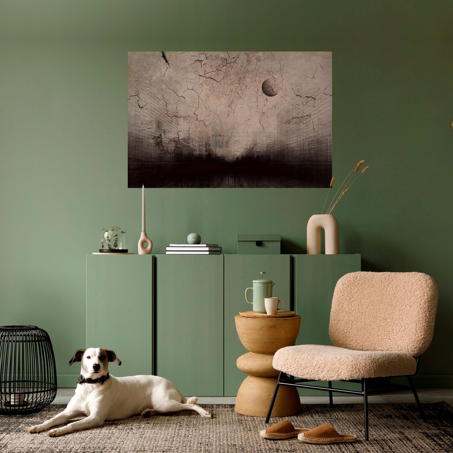 Poster orizzontale staccabile e attaccabile MOONBEAM THOUGHTS