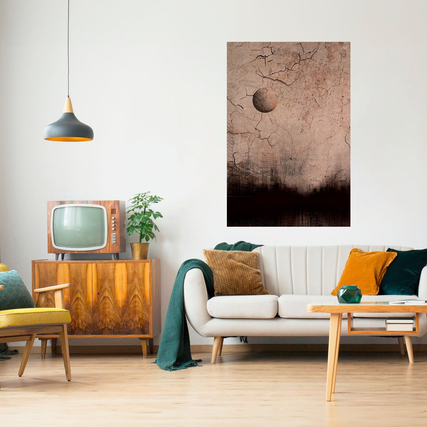 Poster verticale staccabile e attaccabile MOONBEAM THOUGHTS