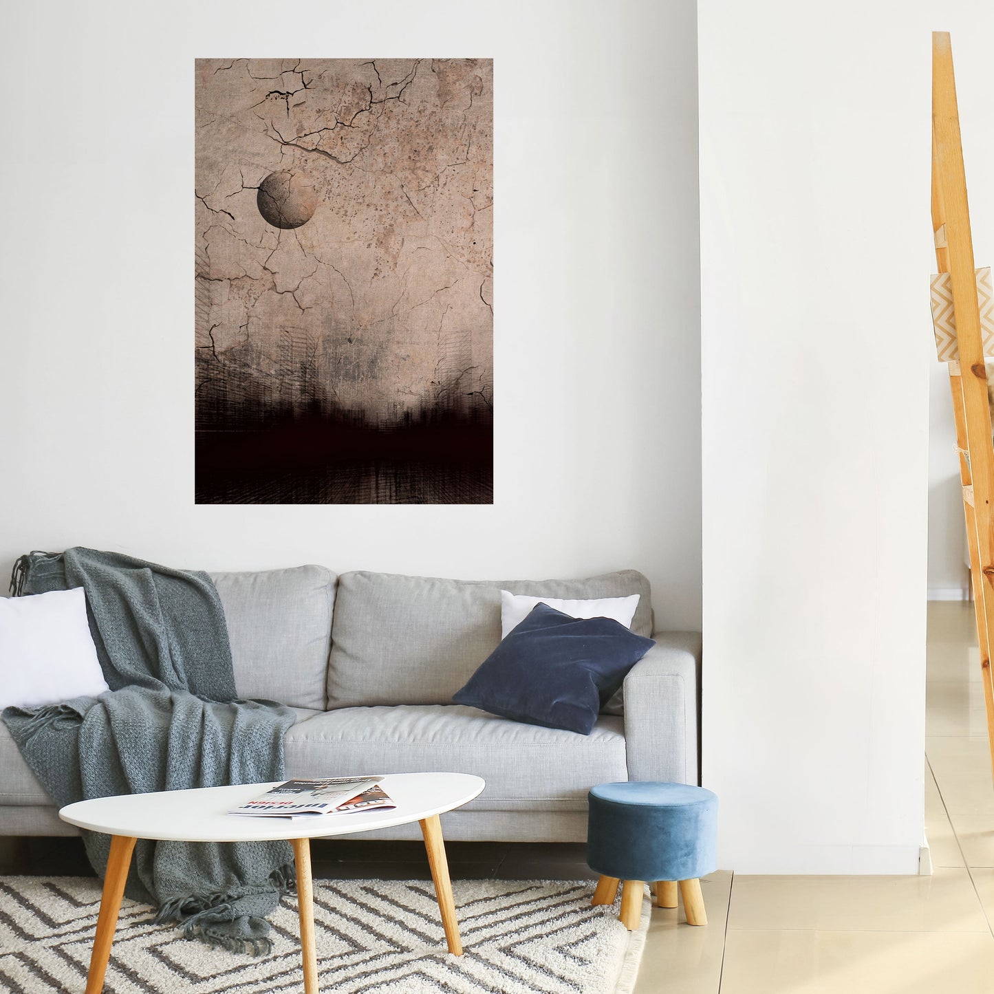 Poster verticale staccabile e attaccabile MOONBEAM THOUGHTS