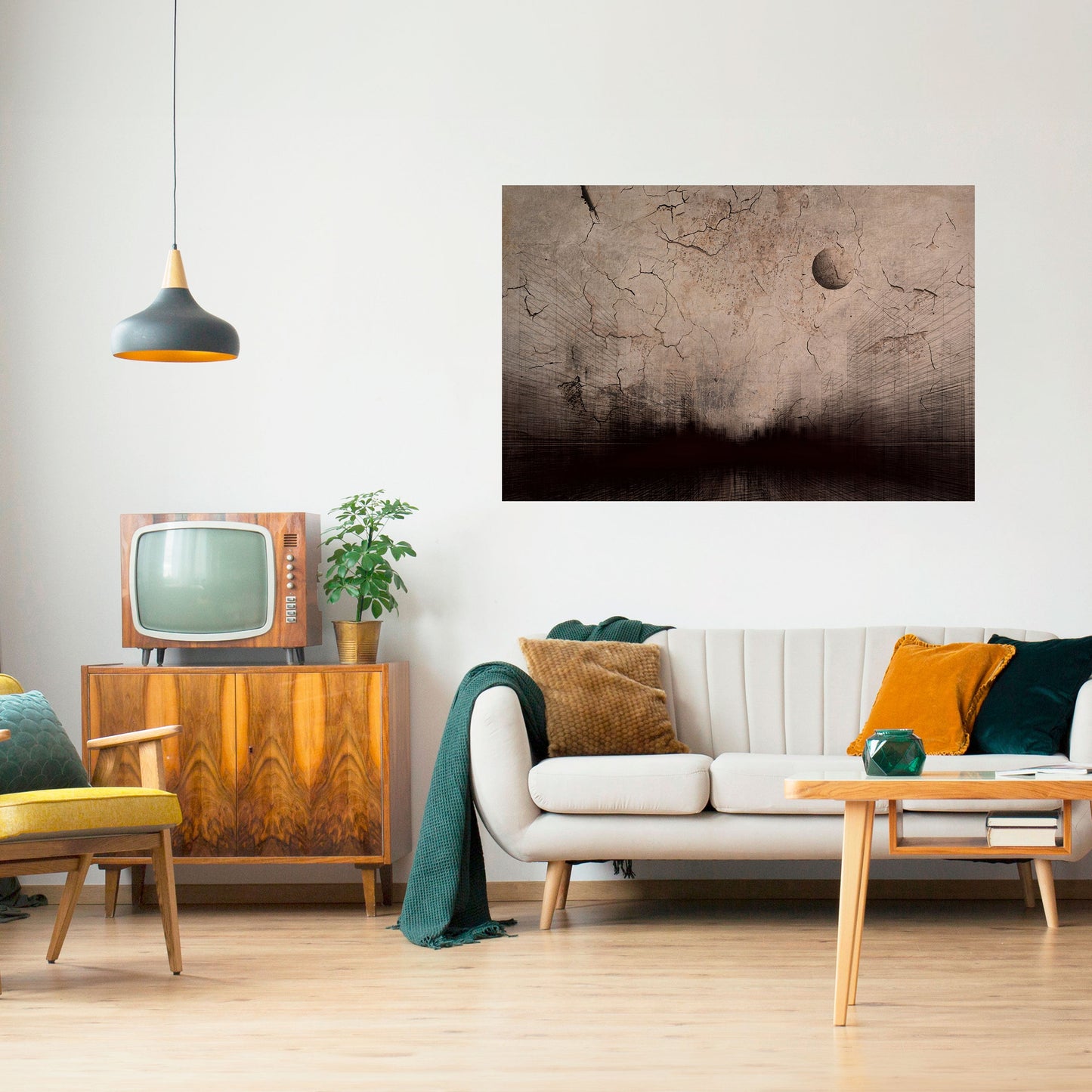 Poster orizzontale staccabile e attaccabile MOONBEAM THOUGHTS