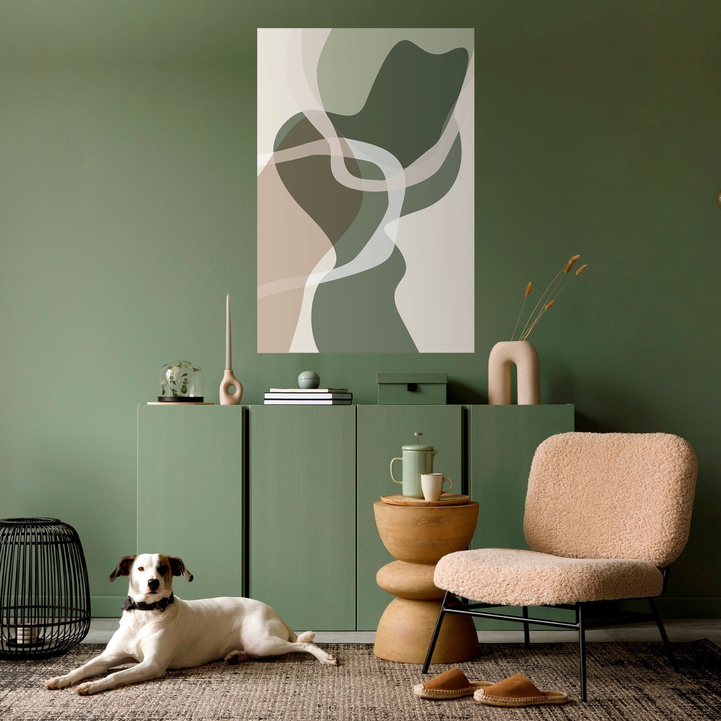 Poster verticale staccabile e attaccabile ART OF GREEN