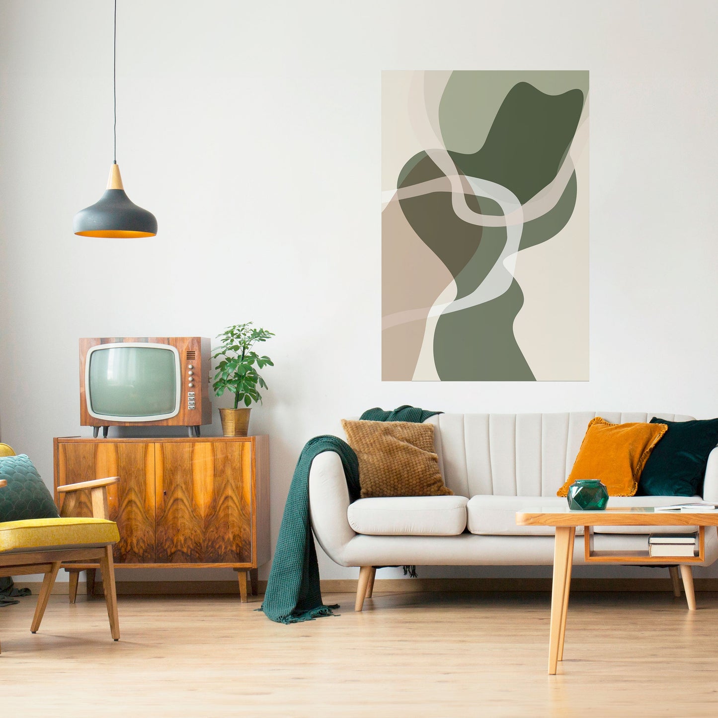 Poster verticale staccabile e attaccabile ART OF GREEN