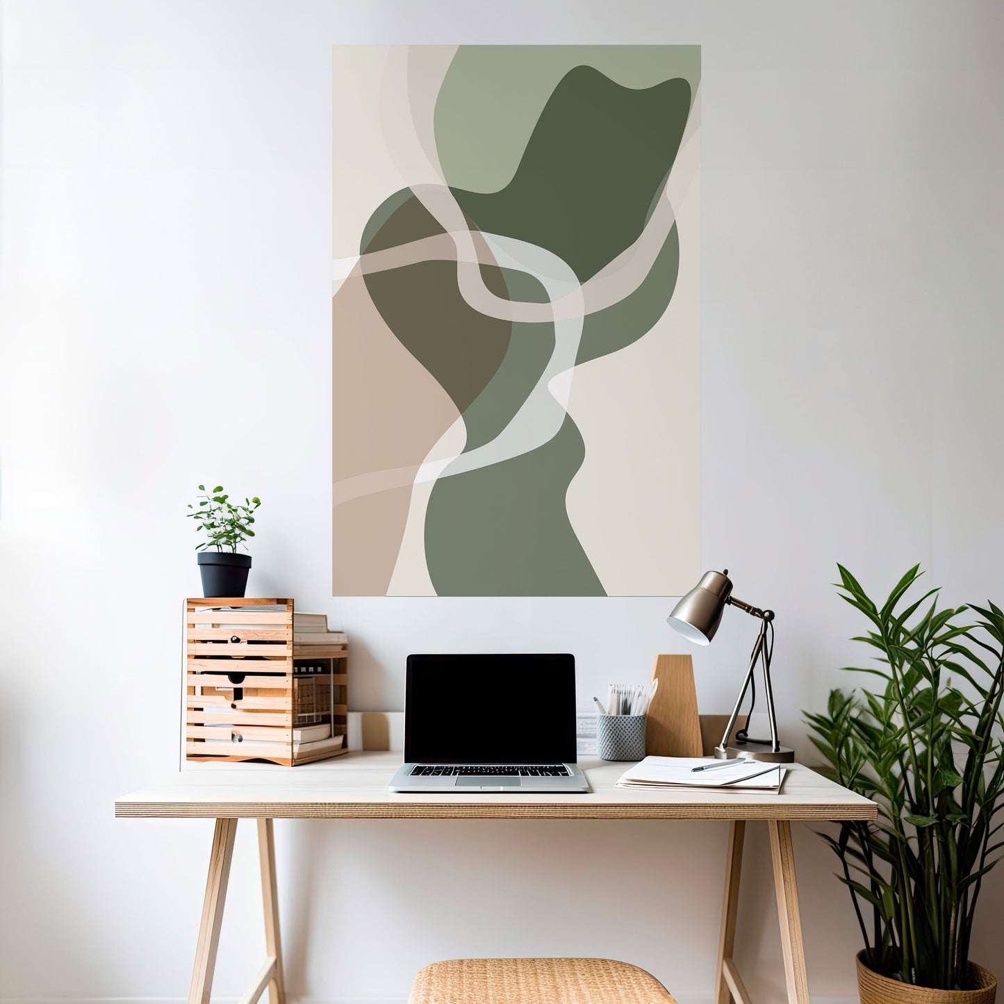 Poster verticale staccabile e attaccabile ART OF GREEN