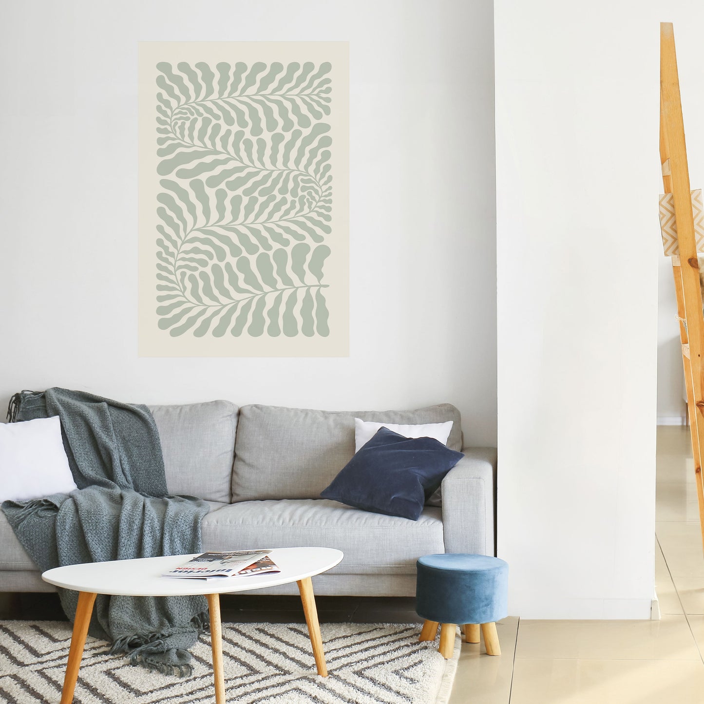 Poster verticale staccabile e attaccabile VERDURE LABIRYNTH