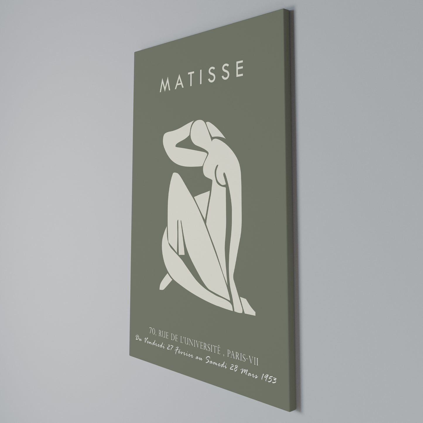 MATISSE NUDES Vertical Canvas Print