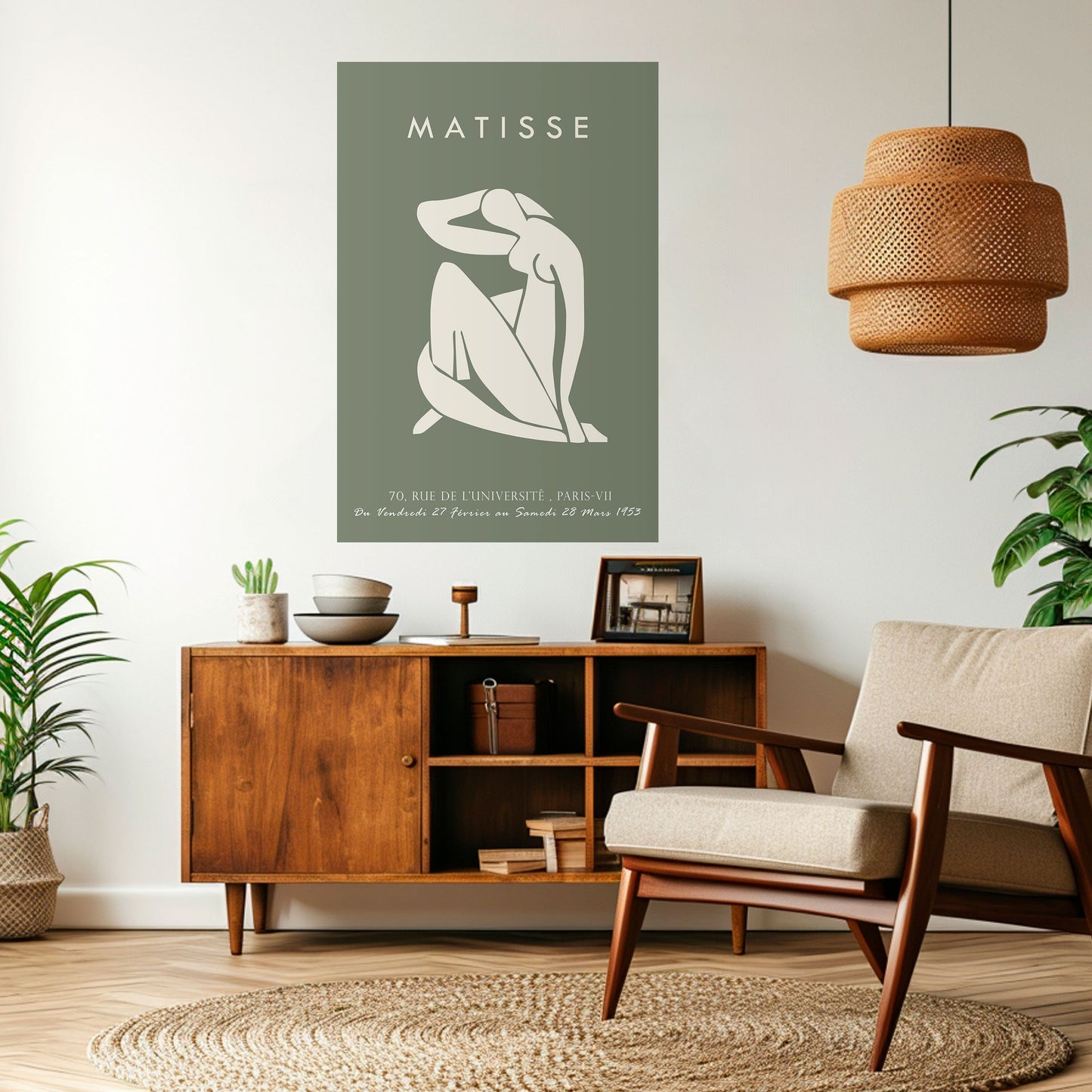 Poster verticale staccabile e attaccabile MATISSE NUDES