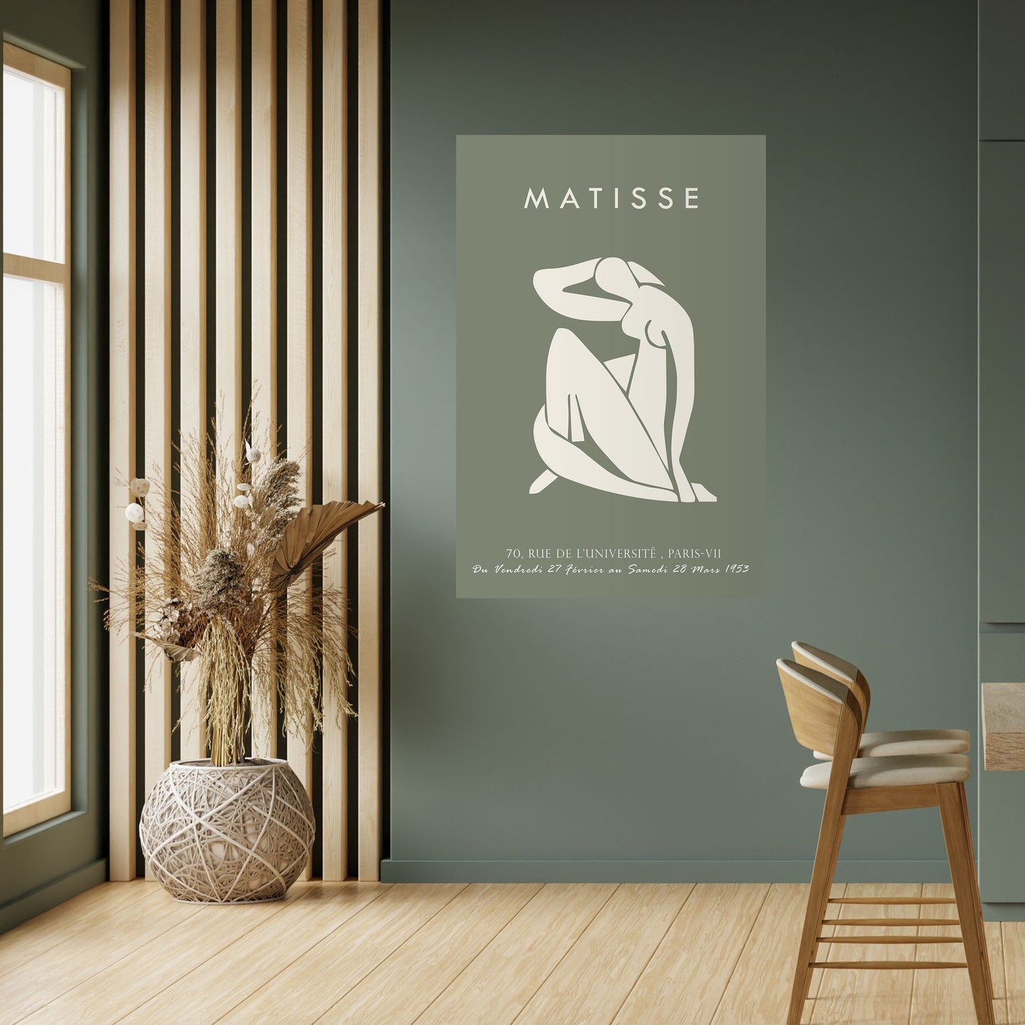 Poster verticale staccabile e attaccabile MATISSE NUDES