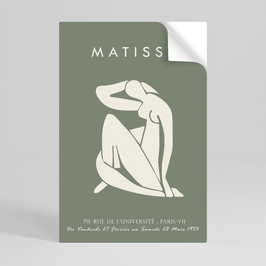 Poster verticale staccabile e attaccabile MATISSE NUDES